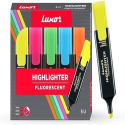 Luxor Fluorescent Highlighter Set of 5